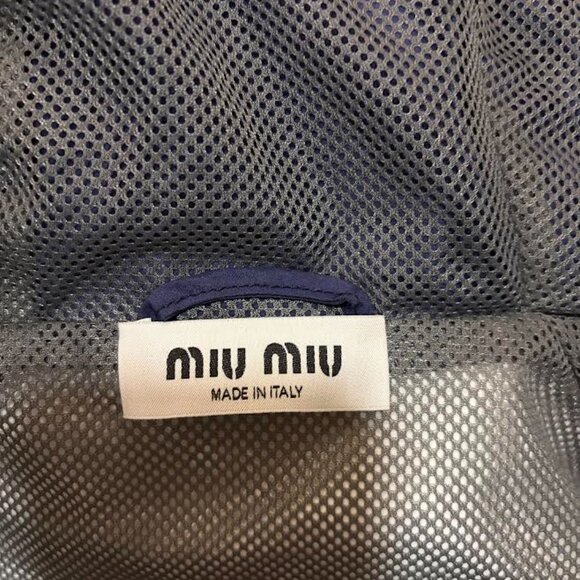 Miu Miu x New Balance Unisex Jacket in Navy Blue Size 40 - Picture 5 of 6